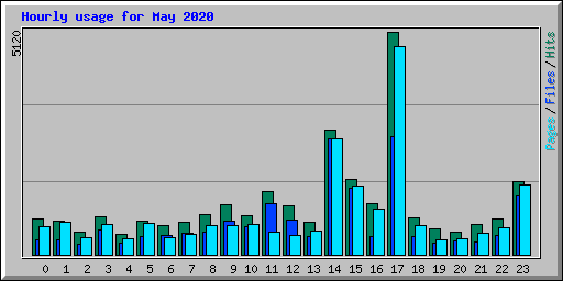 Hourly usage for May 2020